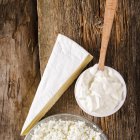 Requesón y ricota son productos altos en proteína