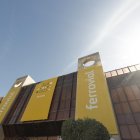 Empresa. El logo de la compañía española Ferrovial.