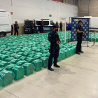 España decomisó 13.000 kilogramos de droga, provenientes de Ecuador.