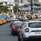 Alrededor de las 18:30, este era el panorama en la avenida de Las Américas.