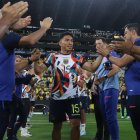 Ángel Mena y el túnel que le hicieron en el estadio Monumental.
