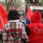 Concentración. Según lo anunciado, se espera que el punto final de la concentración sea en la Gobernación de Azuay.