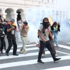 Marcha en Quito acabó en enfrentamientos con las fuerzas del orden.