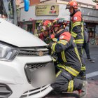 El 13 de noviembre dos personas resultaron heridas en un siniestro de tránsito en la av. Veintimilla y Juan León Mera.