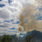 Fotografía de archivo de uno de los incendios forestales que han azotado este año a Ecuador.