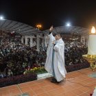 Tras caminatas de entre 6 y 8 horas, los peregrinos arribaron al santuario donde se ofrecían misas a cada hora