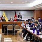 Corte Nacional con la presencia del fiscal general, Wilson Toainga, se reinstala –en su día 24‒ la audiencia de juicio contra 21 procesados por presunta delincuencia organizada.