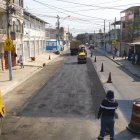 La calle Tungurahua se mantiene en reparación