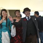 Tradición. Figuras icónicas como El Chullita formaron parte del evento de lanzamiento de la agenda de actividades para las Fiestas de Quito.