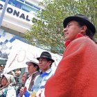 Imagen referencial de Leonidas Iza, candidato a la Presidencia por Pachakutik.