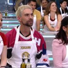 Mar Rendón, Johann Vera y Claudia Camposano, en el primer episodio de MasterChef Celebrity Ecuador 2.