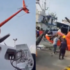 Un helicóptero se estrelló tras prueba de vuelo.