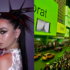 La gran manzana se tiñó de el representativo color verde "Bratt" de la cantante