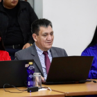 El fiscal general del Estado subrogante, Wilson Toainga, en el día 24 de las audiencias de juicio, del Caso Metástasis.