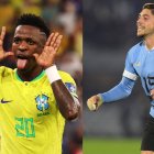 Vinícius Junior y Fede Valverde son los líderes de Brasil y Uruguay.