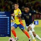 Ecuador se ubica en el tercer lugar de la tabla de posiciones de las eliminatorias.