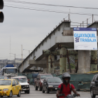 El paso a desnivel de la avenida Juan Tanca Marengo ha presentado atrasos en su construcción.