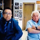 Danilo Carrera y su abogado, en medio de la audiencia que se realizó de forma telemática.