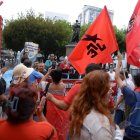 La marcha en protesta del Gobierno se desarrolló de forma aparentemente tranquila.