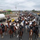 La cabalgata por las calles de Santa Elena llenó de gran emoción a los habitantes de la urbe peninsular