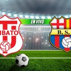 Técnico Universitario vs Barcelona en el estadio Bellavista de Ambato, por la fecha 14.