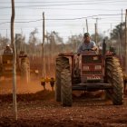 ACOMPAÑA CRONICA : HURACANES ATLÁNTICO AME461. ARTEMISA (CUBA), 24/11/2024.- Dos hombres sobre tractores trabajan arando la tierra afectada por el paso del huracán Rafael, este miércoles, en Artemisa (CUBA). Cuando Lázaro Elien, cubano de 57 años, habla sobre los cultivos que no pudo salvar del huracán Rafael, no lo hace a la ligera. Detrás de él hay un camión repleto de plátanos macho que serán desechados: “El año se fue... lo perdimos todo, prácticamente”, dice a EFE con resignación. EFE/ Yander Zamora