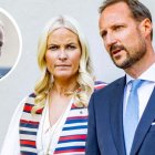 Margus con su madre y su padrastro, el príncipe Haakon