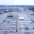 Obra. Trabajos en la central térmica de Quevedo, donde se instalarán 50 MW de capacidad.