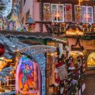 Fotografía de Colmar, Francia en épocas navideñas.
