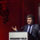 El presidente de Argentina, Javier Milei, en una de sus recientes apariciones públicas.