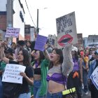 La marcha del 25N en Quito se desarrolló con normalidad.
