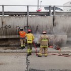 Suceso. La alerta fue atendida por personal del Cuerpo de Bomberos de Guayaquil.