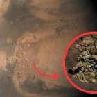 Estos cristales amarillos fueron revelados después de que la curiosidad de la NASA pasara sobre una roca y la rompiera el 30 de mayo.