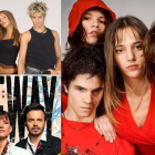 Varias facetas de la banda Erreway.