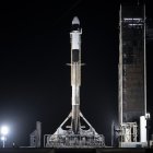 Referencial. Nave espacial en el International Space Station.