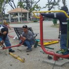 Las máquinas fueron reparadas por trabajadores del Cabildo