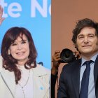 La expresidenta Cristina Fernández (2007-2015) (i) y al presidente de Argentina, Javier Milei.
