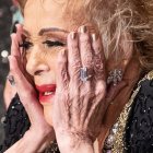 Fotografía de archivo del 29 de agosto de 2022 de la actriz mexicana Silvia Pinal, durante un homenaje en el Palacio de Bellas Artes, en Ciudad de México.