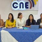 Las candidatas a la Vicepresidencia se reunieron este viernes 29 de noviembre del 2024, como parte de la organización del debate.