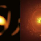 A pesar de la asombrosa distancia, el instrumento GRAVITY del Interferómetro del Very Large Telescope (VLTI) del Observatorio Europeo Austral (ESO), consiguió tomar una imagen en primer plano de la estrella gigante WOH G64.