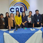 Candidatas a la Vicepresidencia se reunieron con delegados de universidades, para planificar el debate del 12 de enero.