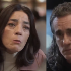 Escena donde el personaje de Sandra Reyes se despide a causa del cáncer de mama.