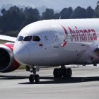 Aerolínea. Uno de los aviones de Avianca.