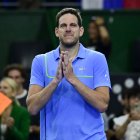 Aunque ya no jugaba desde 2022, Delpo dijo adiós definitivamente la noche del domingo en un partido ante Nole.