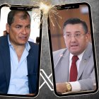 Rafael Correa e Iván Saquicela confrontaron por el caso Sobornos.