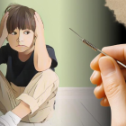 Imagen simbólica de un niño con autismo maltratado por su profesora.