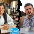 La edil Chóez (izquierda) y el alcalde Aquiles Álvarez (derecha).