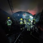 Personal bomberil acudió al kilómetro 9,5 de la vía a Daule para atender la emergencia.