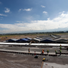 Fotografía de las obras de ampliación del Aeropuerto Internacional Mariscal Sucre, este miércoles en Quito (Ecuador).