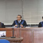 Autoridad. Los conjueces temporales Olavo Hernández, Hernán Barros y Edison Cantos llegaron a la CNJ el 27 de noviembre, designados por la Judicatura.